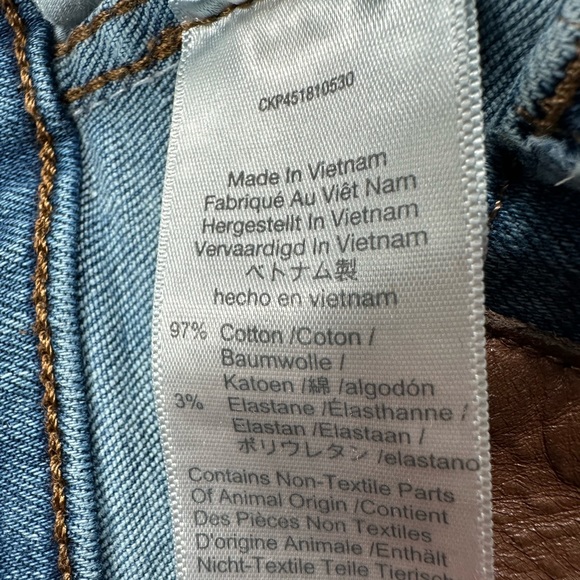 Madewell 10" High-Rise Skinny Jeans in Bradshaw Wash Size 25x27 - Blue - Picture 10 of 11